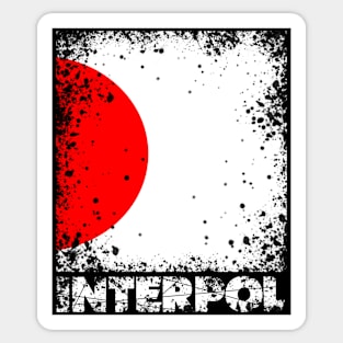 Interpol retro Sticker